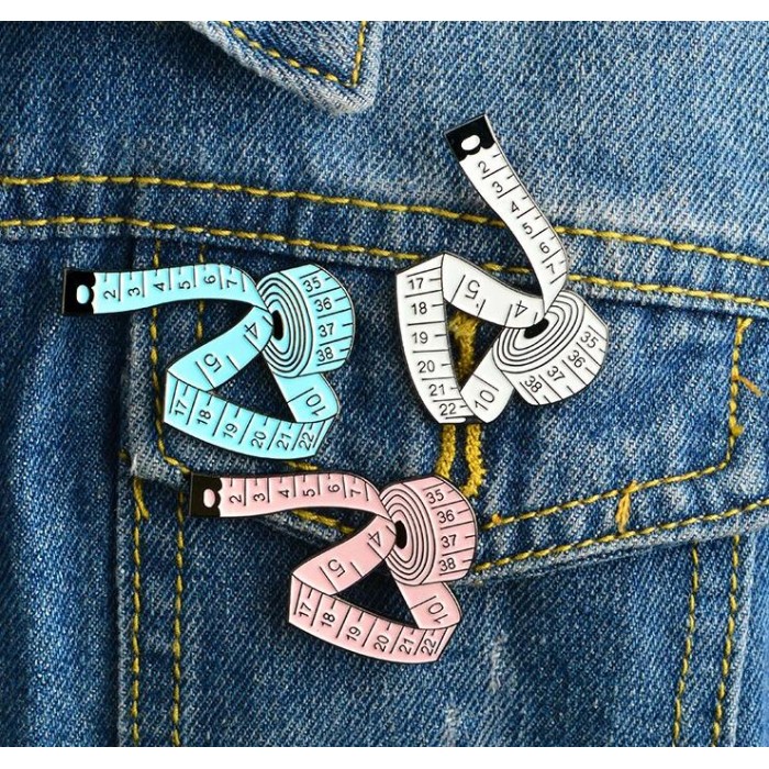 Massband Anstecknadel Pin - Measuring Tape Enamel Pin Badge Brooch Lapel